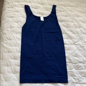 Nikibiki Navy Scoop Neck Tank Top